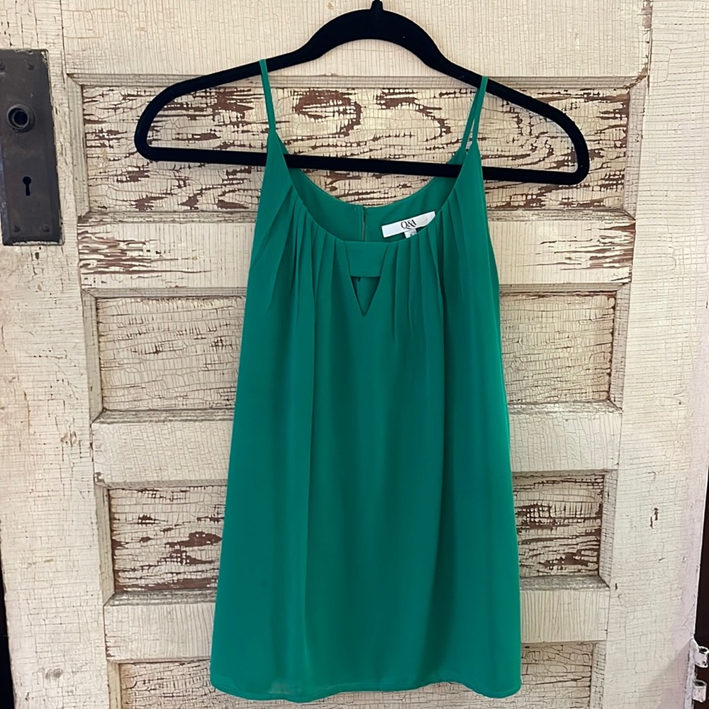 Soft Green Sleeveless Blouse